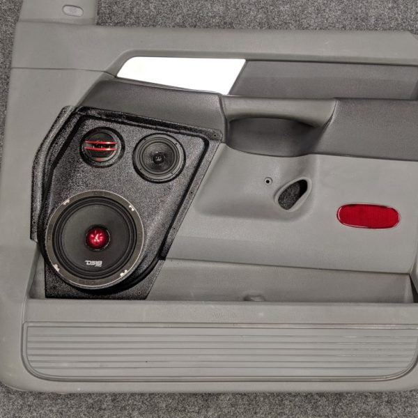 Custom Speaker Pods -  6.5″ and 3.5″ and Tweeter Speaker Pods for the Front Door of a 06-08 Dodge Ram