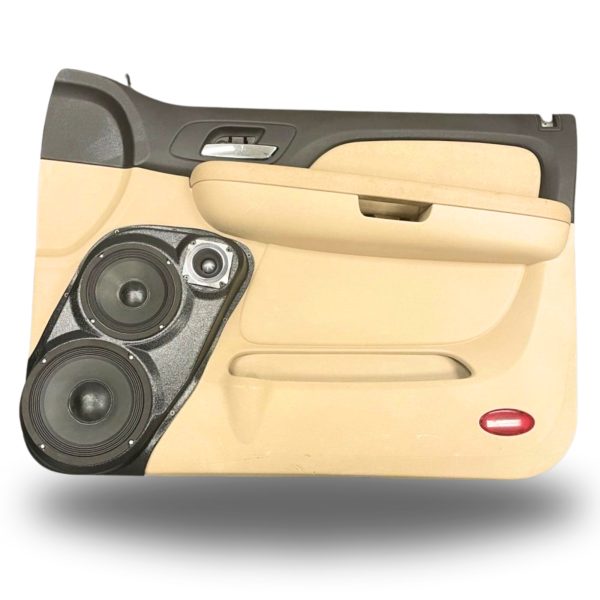 Custom Speaker Pods - 8″ and 6.5″ and 3.5″ Speaker Pods for the Front Door of a 07-09 GM Full Size Truck Upper Handle