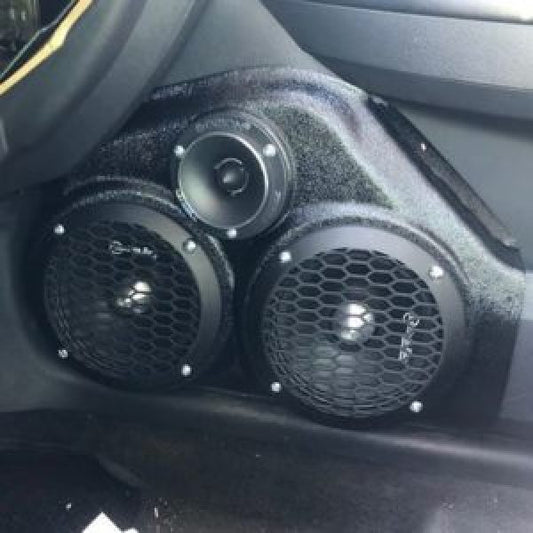 Custom Speaker Pods - Dual 6.5″ and Tweeter Speaker Pods for the Front Door of a 08-10 Dodge Charger