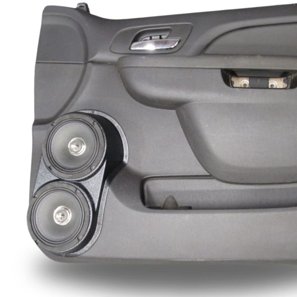 Custom Speaker Pods - Dual 6.5″ Front Door Speaker Pods for the 2010-2013 Chevrolet Silverado, GMC Sierra, 2010-2014 Chevrolet Avalanche, Tahoe, Suburban, GMC Yukon & Cadillac Escalade *UPPER HANDLE*