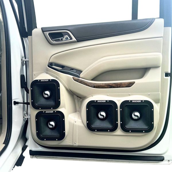 Custom Speaker Pods - Dual 7″ Speaker Pods for the Rear Door of a 15-20 GM Full Size SUV