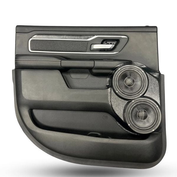 Pasgemaakte Luidsprekerpeule - Dubbele 6.5″ Luidsprekerpeule vir die Agterdeur van 'n 19-25 Dodge Ram 1500 Crew Cab 