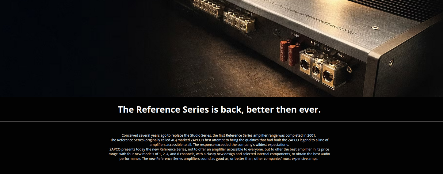 Zapco | REF 250.2 | 2-Ch. | Class AB | High-End Amplifier