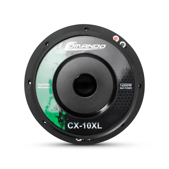 Comando | CX-10XL | 10'' | 1200W MAX | Dual 4Ω Subwoofer