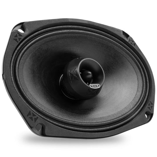 NVX - VPRO69 550W Peak (275W RMS) 6" x 9" V-Series Pro 2-Way Water Resistant Coaxial Loudspeaker with Bullet Tweeter