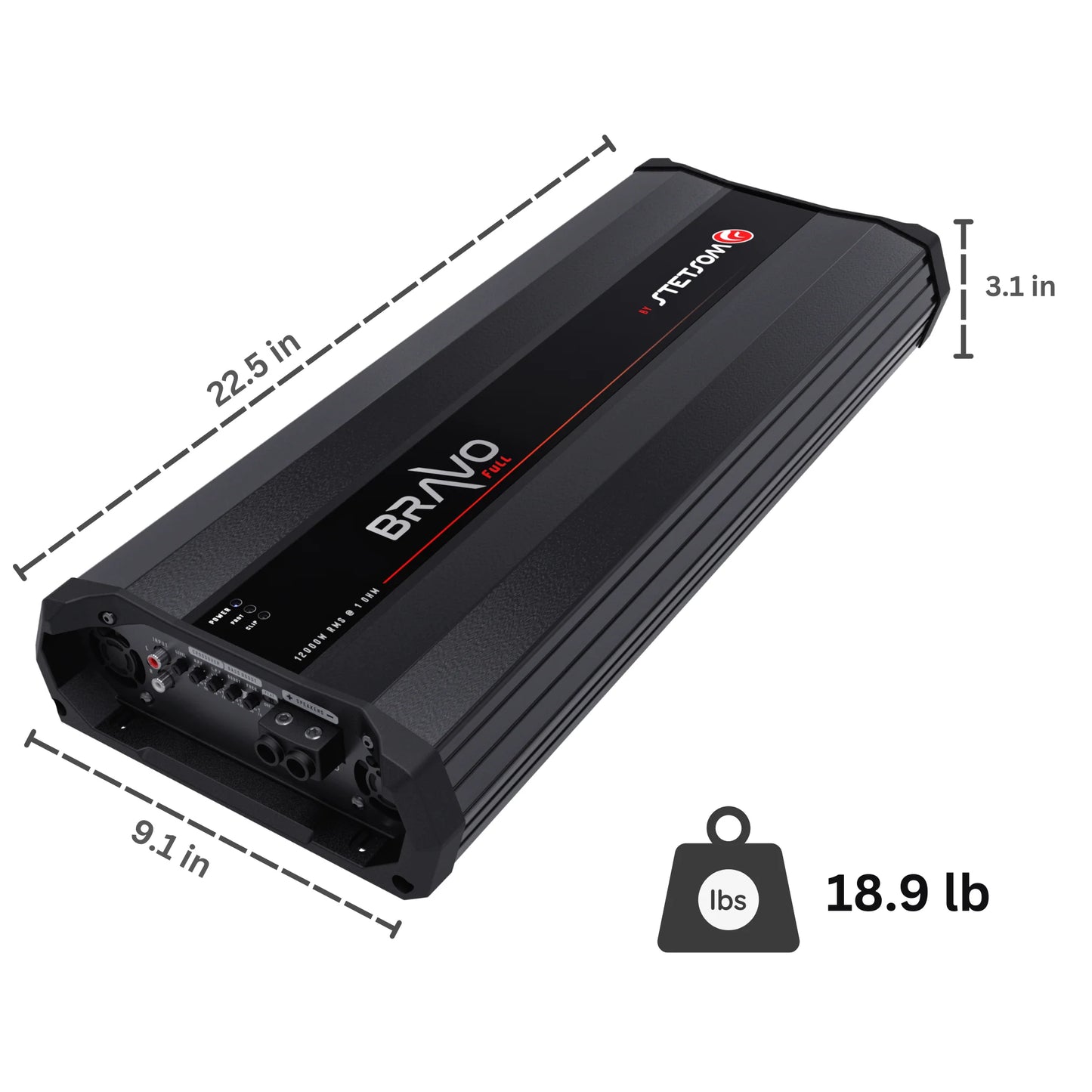 Stetsom  - BRAVO FULL 12K  - Digital Full-Range Mono Amp  Class D 12000w RMS image 5