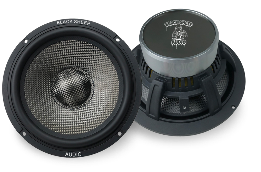 Black Sheep Audio | BSA-6.5CF2 | 6.5" Carbon Fiber Series 3 way | 120w Rms