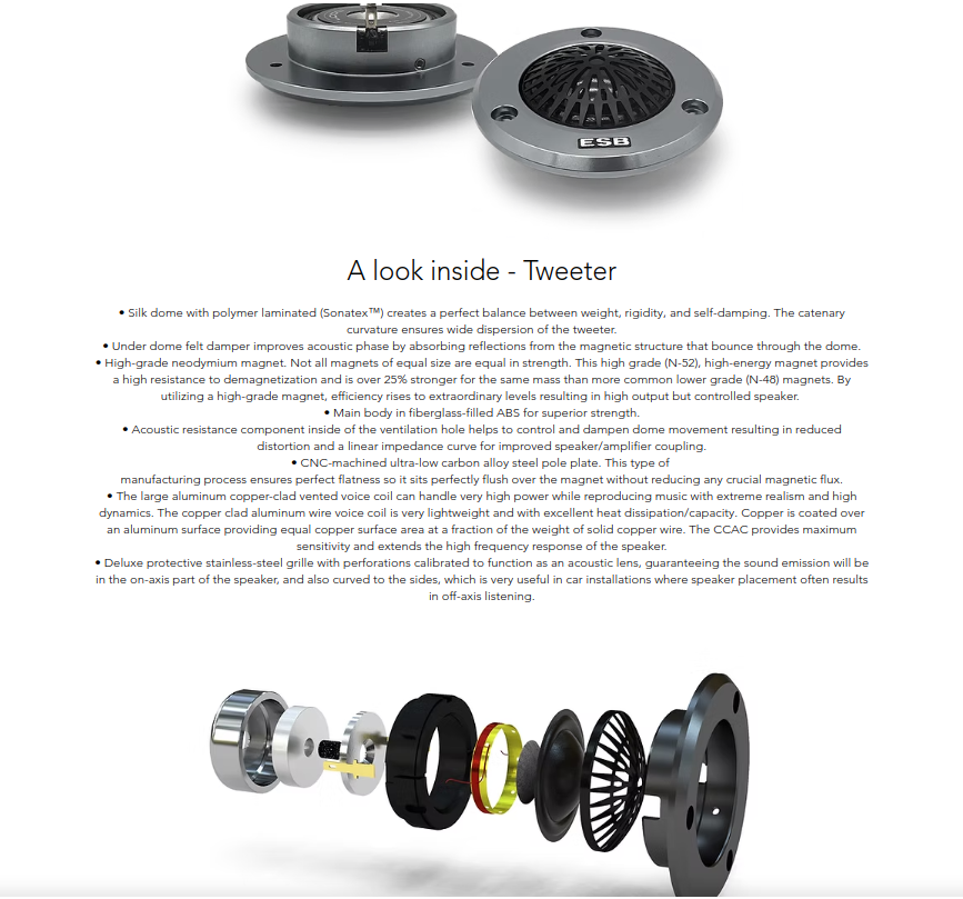 ESB Audio - 4000 Series - 4.28  - 1.1"/28 mm Dome Tweeter image 1