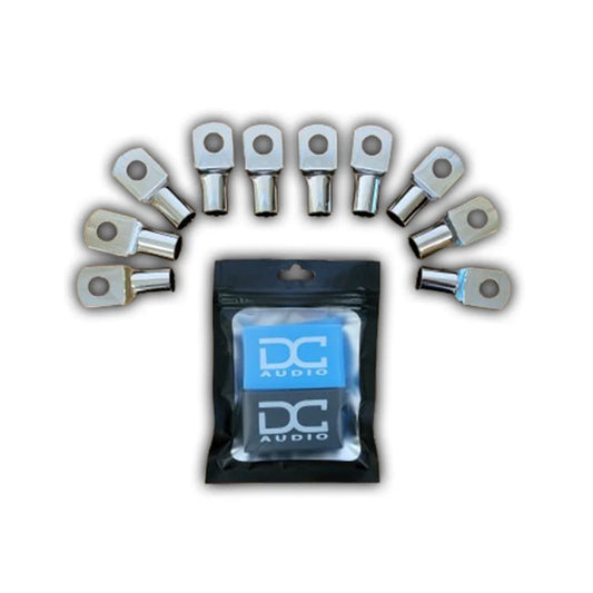 DC Audio -DC Audio 1/0 Gauge Tinned Copper Ring Terminals w/ Heat Shrink 10 pack image 0