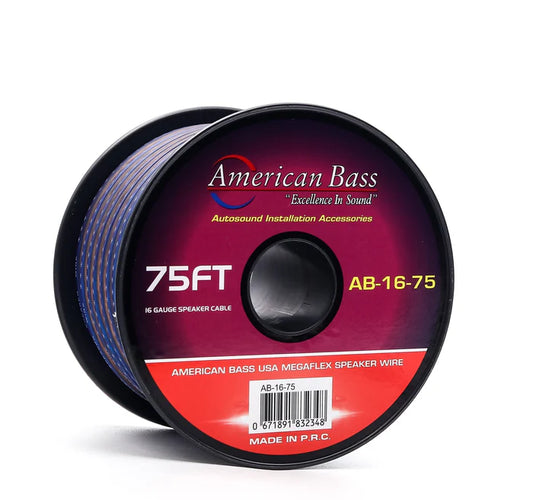 American Bass - 16 Gauge Mega Flex Speaker Wire 75 ft image 0