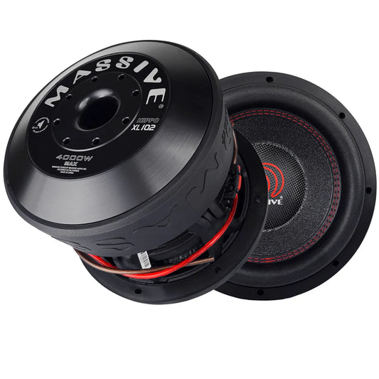 Massive Audio - HIPPOXL102 - 10" 2000 Watts RMS Dual 2 Ohm 3" V.C. Mega Sub image 0