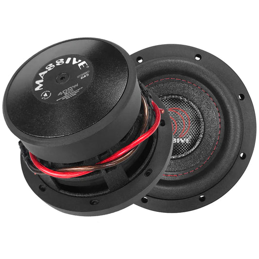 Massive Audio - SUMMO64S - 6" 200 Watts RMS Dual 4 Ohm, 1.5" V.C. Shallow Mount image 0