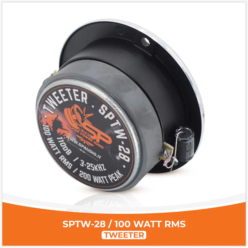 SP Audio -SP TW 28 BULLET TWEETER 100W RMS (PAIR PRICE) image 3