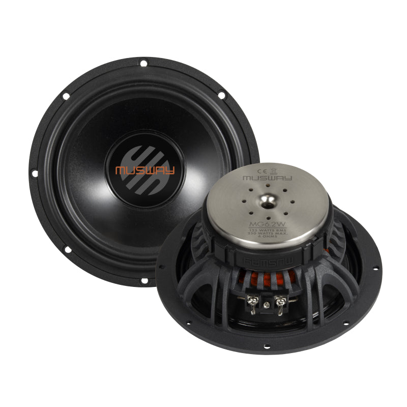 Musway - MG6.2W - 6.5" MG Series 125W RMS 4 Ohms, Active 2-way Component System image 0