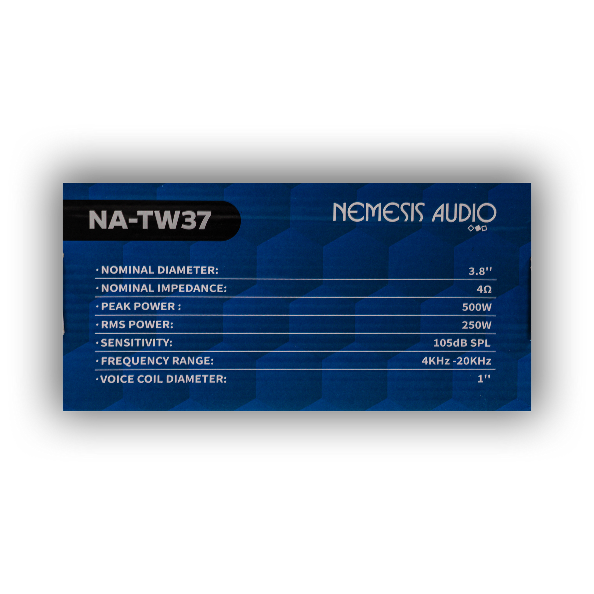 Nemesis Audio-NA-TW37-3.8″ Super Tweeter 500W Max 250W RMS 1″ Voice Coil 4-Ohm image 3