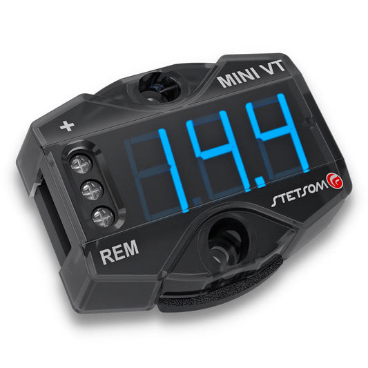 Stetsom MiniVT Digital Voltmeter Mini Automotive Battery VT Blue LED image 0