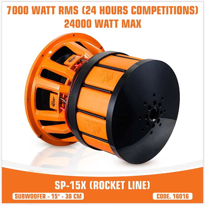 SP Audio - SP-15X (ROCKET LINE SUBWOOFER) 15" 7000w Rms- 24000 WATT (UNIT PRICE) image 2