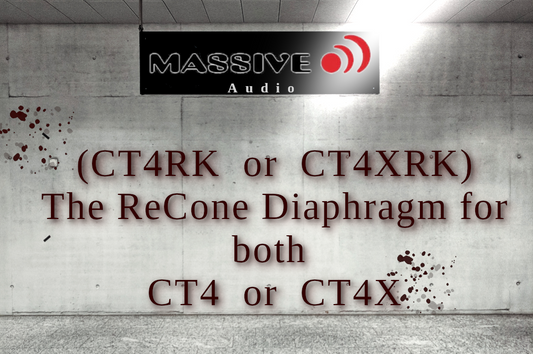 Massive Audio - CT4RK or CT4XRK  - Recone Diaphragm kit for the CT4 or CT4X image 0
