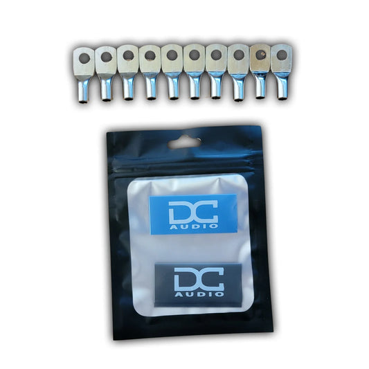 DC Audio -DC Audio 8AWG-6mm Hole Copper Ring Terminals w/ Heat Shrink 10 Pack image 0