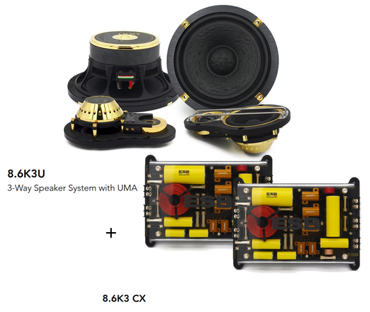 ESB Audio - 8000 Series - 8.6K3U  - 3-Way Speaker System with UMA + Crossover image 0