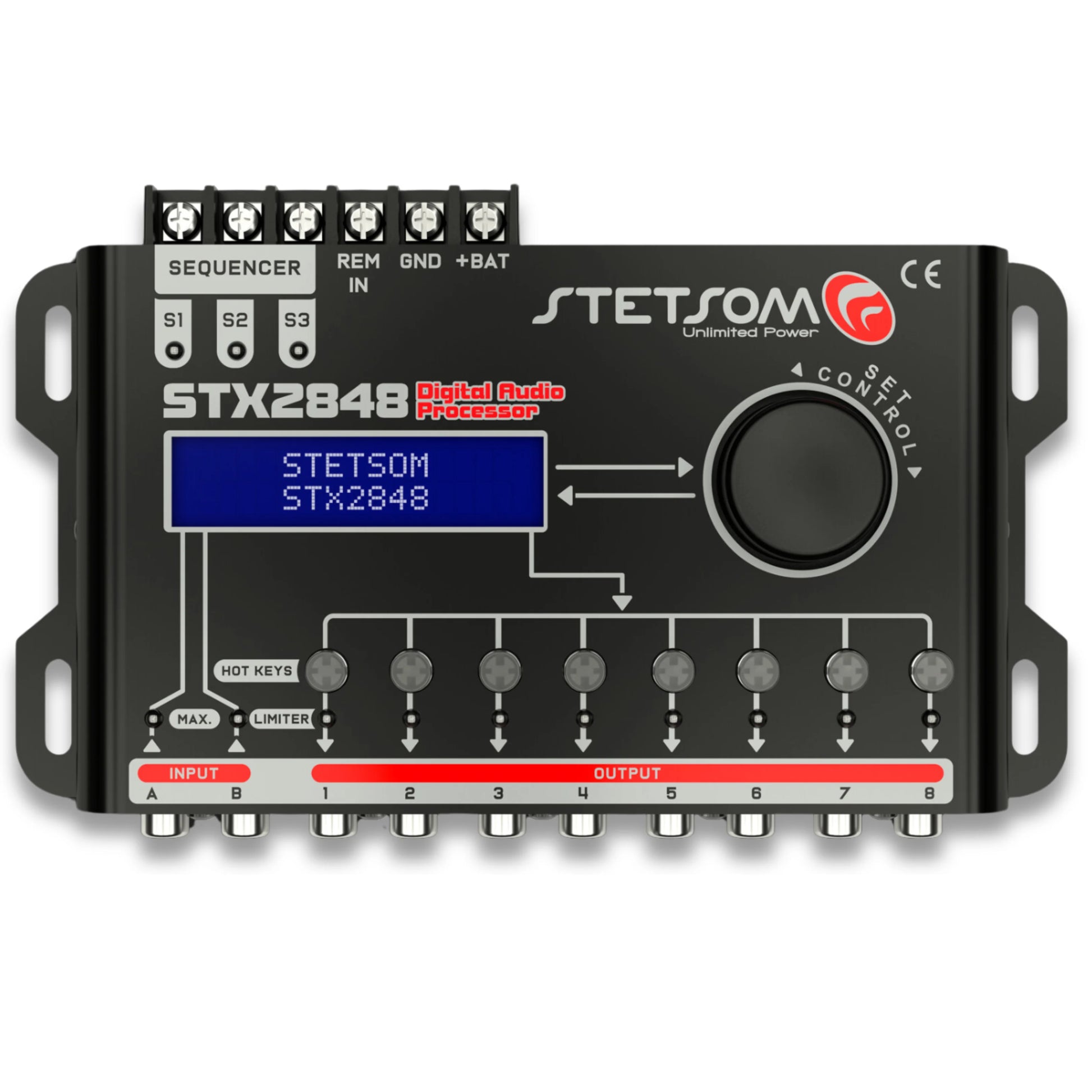 Stetsom  - STX 2848 DSP Crossover & Equalizer 8 Ch Full Digital Signal Processor image 1