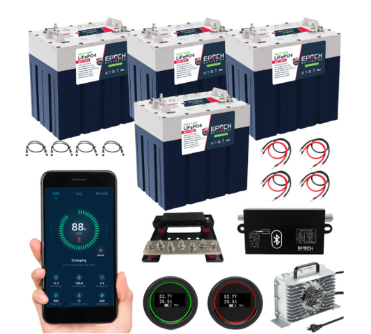Epoch Batteries - 48V 120Ah GC2 - Golf Cart LiFePO4 - Complete Kit image 0