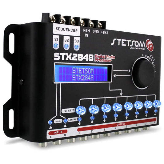 Stetsom  - STX 2848 DSP Crossover & Equalizer 8 Ch Full Digital Signal Processor image 0