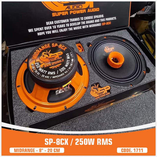 SP Audio - SP8CM CX COAXIAL MIDRANGE WITH TWEETER 8"/20CM 250W RMS image 0