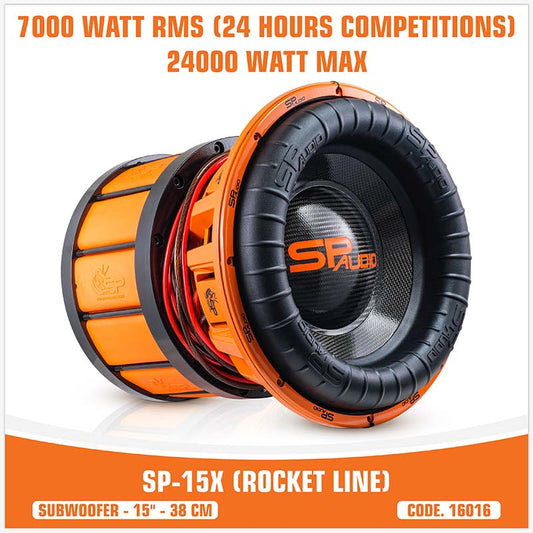 SP Audio - SP-15X (ROCKET LINE SUBWOOFER) 15" 7000w Rms- 24000 WATT (UNIT PRICE) image 0