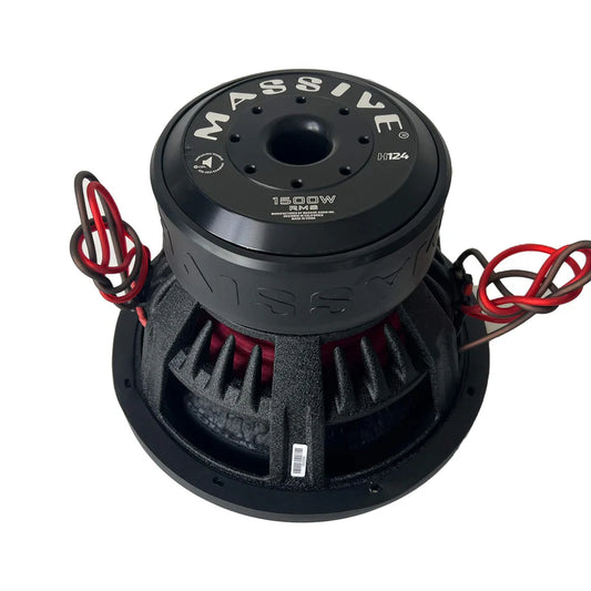 Massive Audio - H124 - 12" 1500 Watts RMS Dual 4 Ohm 3" V.C. Mega Subwoofer image 0