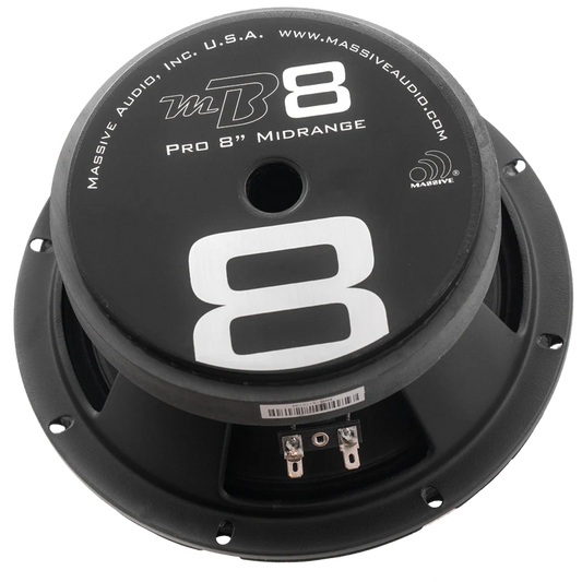 Massive Audio -MB8V2 - 8" 150 Watt 4 Ohm Mid-Bass Speaker image 0