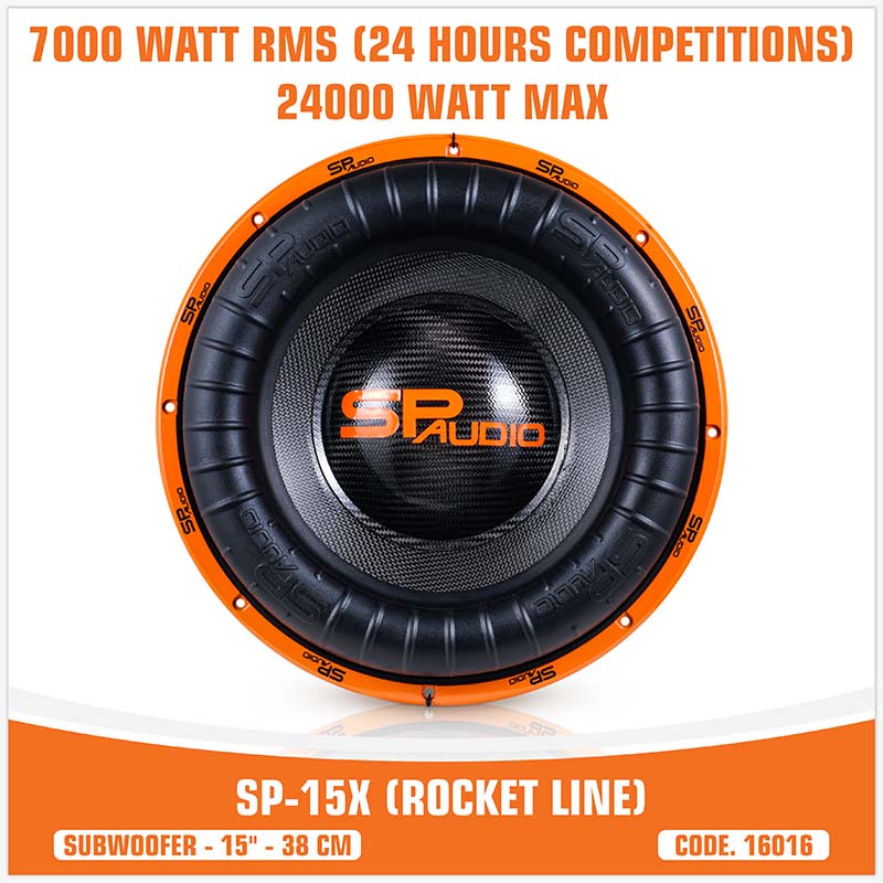 SP Audio - SP-15X (ROCKET LINE SUBWOOFER) 15" 7000w Rms- 24000 WATT (UNIT PRICE) image 1