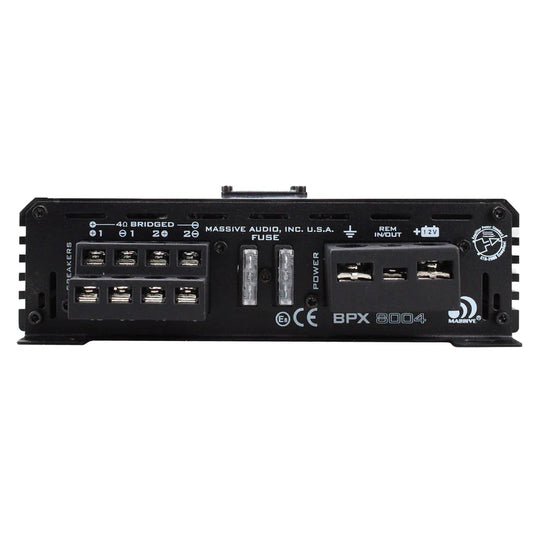 Massive Audio - BPX8004 - 60 Watts RMS x 4 @ 4 Ohm 4 Channel Amplifier image 1