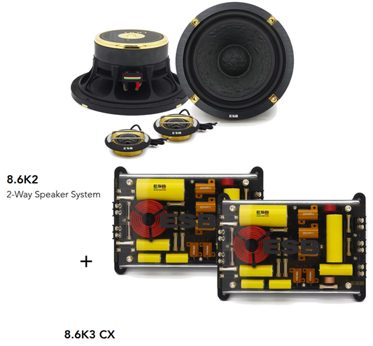 ESB Audio - 8000 Series - 8.6K2  - 2-Way Speaker System + Crossover image 0