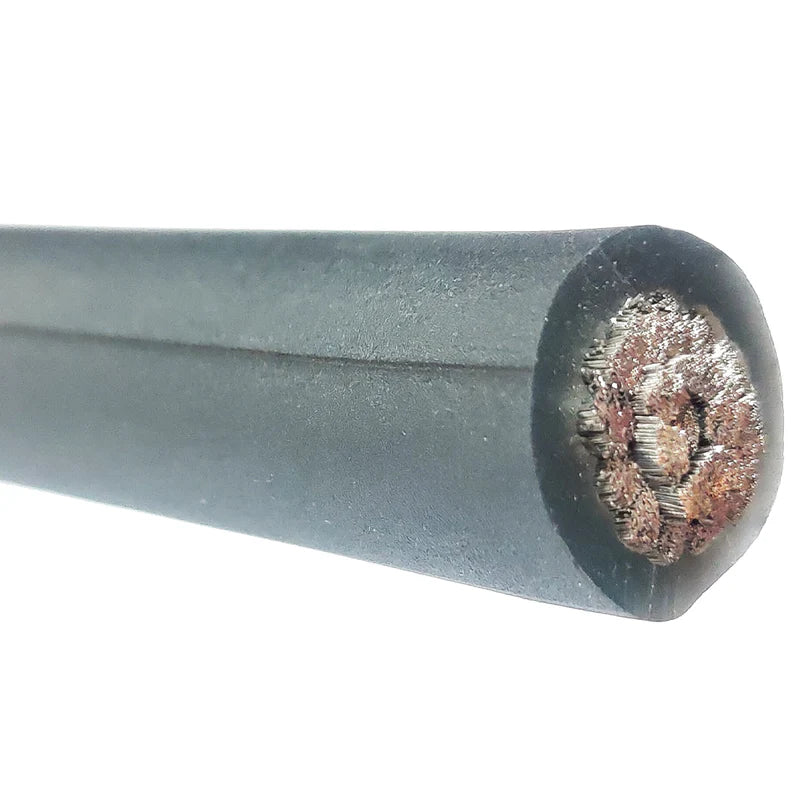 Massive Audio - P0-50G - 0 AWG 50 Foot Grey 100% OFC Silver Tinned wire image 3
