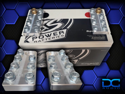 DC Audio -7FLT-ALU 7 Lug Aluminum Battery terminals (bolt down style) image 0