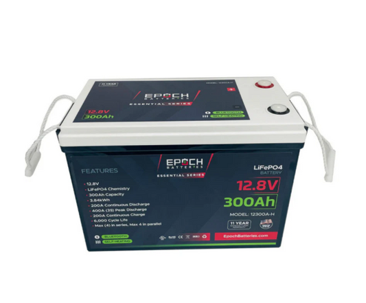 Epoch Batteries - 12300A-H -12V 300Ah - Bluetooth & Heated LiFePO4 Batt image 0