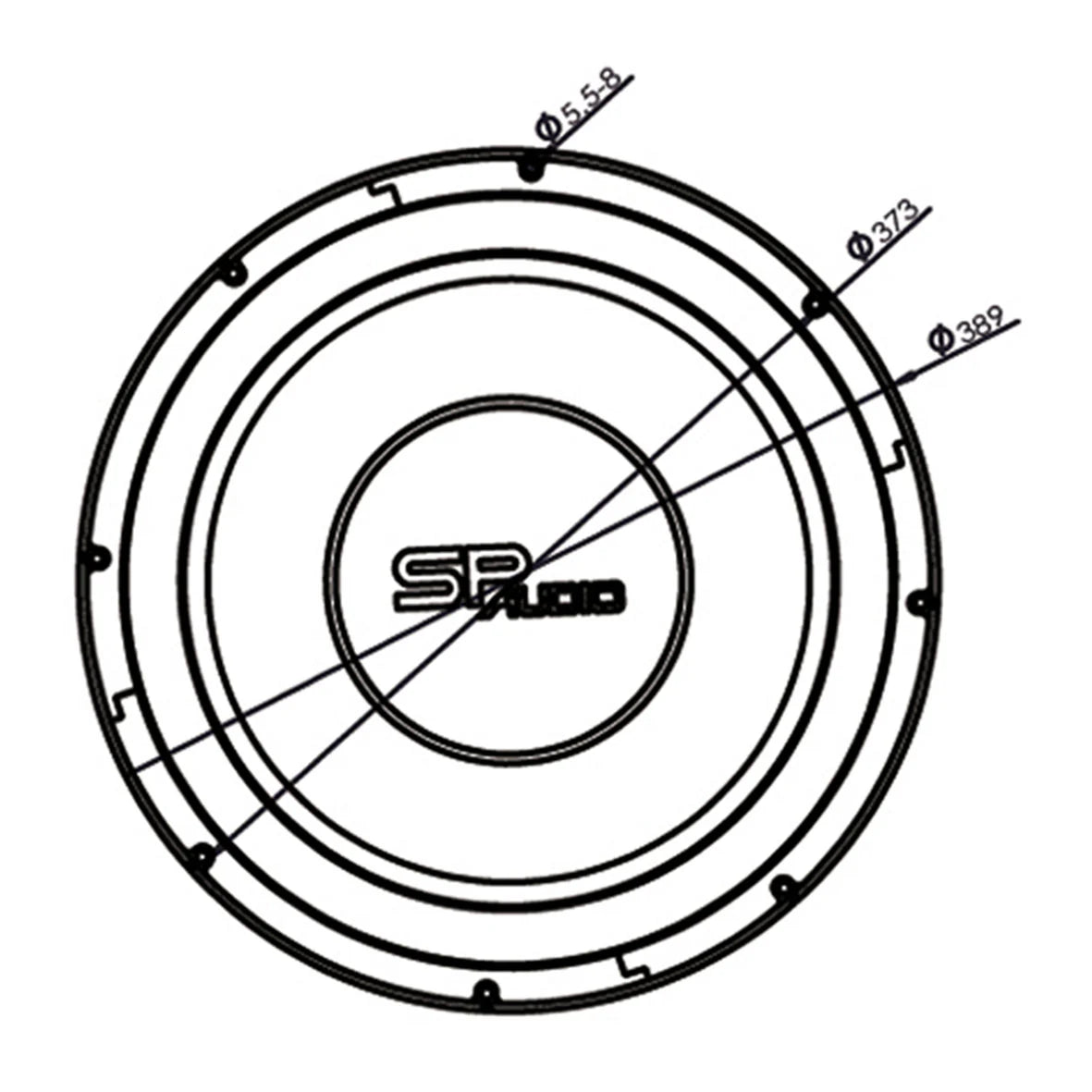 SP Audio - SP 15C SUBWOOFER 15"/38CM 500W RMS image 2