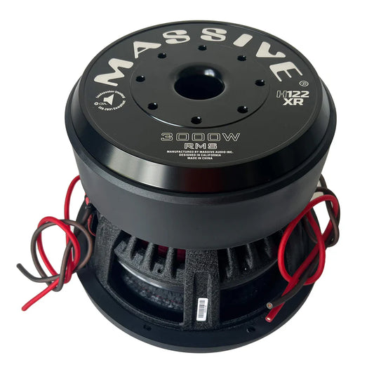 Massive Audio - H122XR - 12" 3000 Watts RMS Dual 2 Ohm 4" V.C. Mega 70 Lbs. Sub image 0