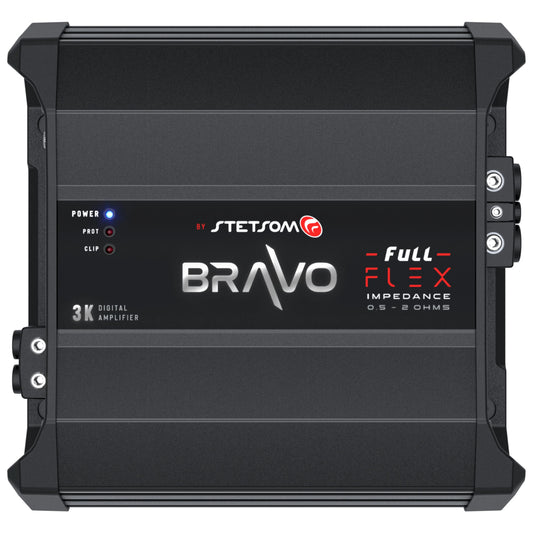 Stetsom  - BRAVO FULL Flex 3K  0.5~2ohm  - (Auto) Impedance Mono Class D  Amp image 0