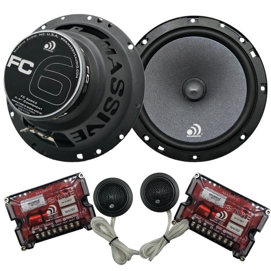 Massive Audio - FC6 - 6.5" 2-Way 150 Watts RMS Component Speaker Kit image 0
