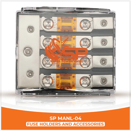 SP Audio - SP MAN 04  - FUSEHOLDER 1x0Ga+2x4 GA IN + 4x8 GA OUT image 0