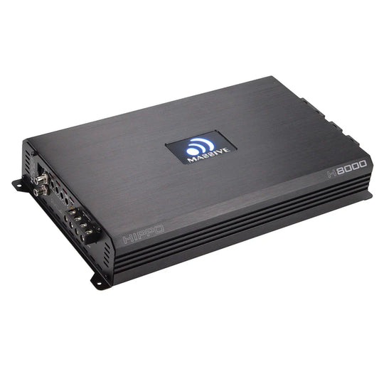 Massive Audio - H8000 - 8000 Watt RMS @ 1 Ohm Mono Block Hippo Series Amp image 0