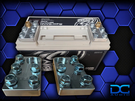 DC Audio - 5FLT-ALU 5 Lug Aluminum Battery terminals (bolt down style) image 0