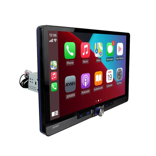Jensen - CAR1415 14" 1-DIN/2-DIN Multimedia Receiver with CarPlay and Android Auto