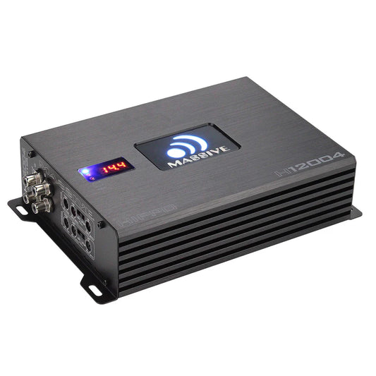Massive Audio - H12004 - 200 Watts RMS x 4 @ 4 Ohm 4 Channel Amplifier Sale pric image 0