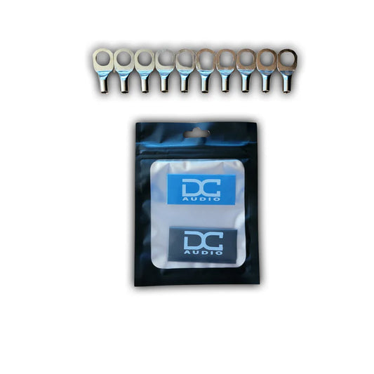 DC Audio -DC Audio 8AWG-10mm Hole Copper Ring Terminals w/ Heat Shrink 10 image 0