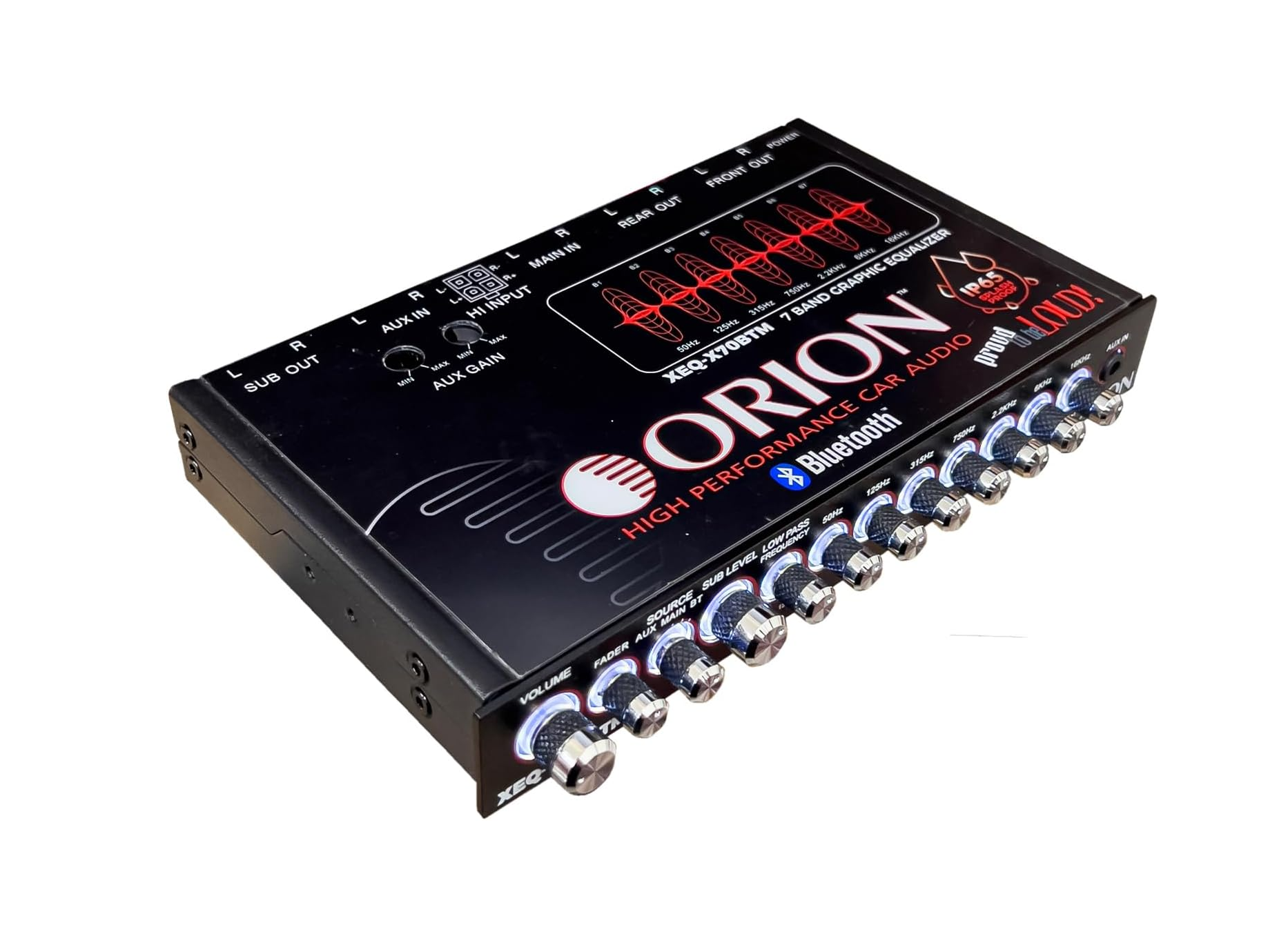 Orion -XEQ-X70BTM - 7-BAND GRAPHIC EQUALIZER 7-Band Graphic Equalizer w/ BLUETOO image 0