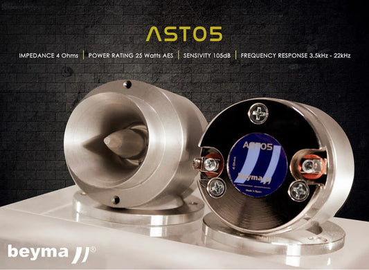 Beyma - AST05  - 1.5" 200 Watt(pair) Competition Series Bullet Tweeters image 0