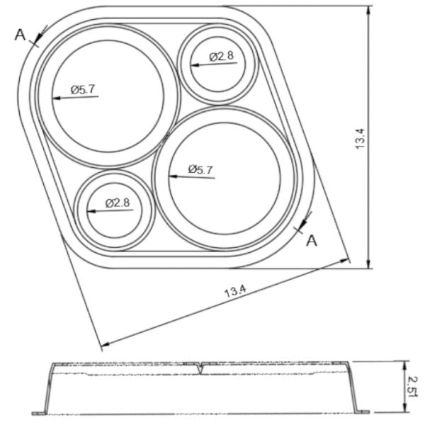 Custom Speaker Pods - Dual 6.5″ and Dual 3.5″ Universal Flat Speaker Pod image 2